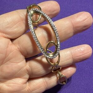 Vintage Swarovski Baha Goldtone Crystal Link Bracelet  (3)